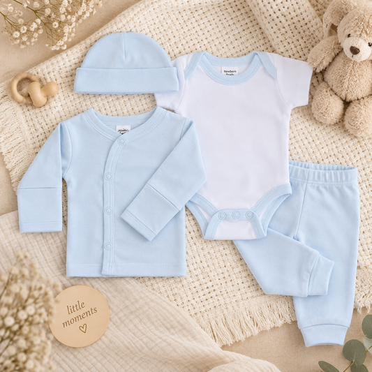 Baby Boys Premature 4 Piece Set (3.5lbs)