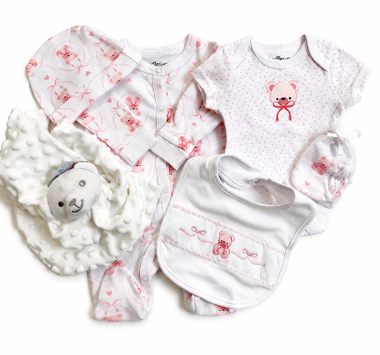 Bubbachubs Baby Girl New Arrival Gift Set 0-6 Months
