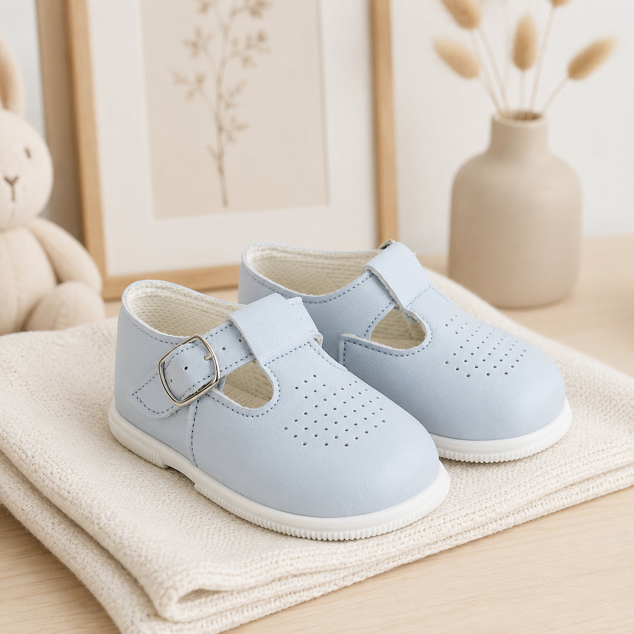 Baby Hard Soled Shoe-Sky