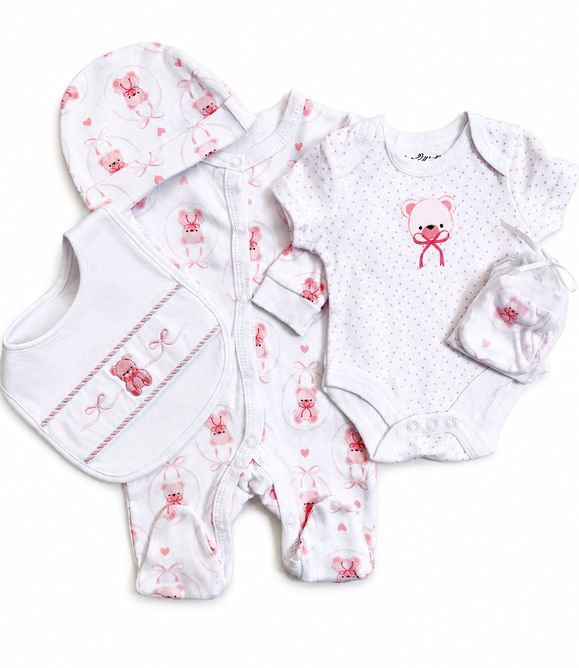 Bubbachubs Baby Girl New Arrival Gift Set 0-6 Months