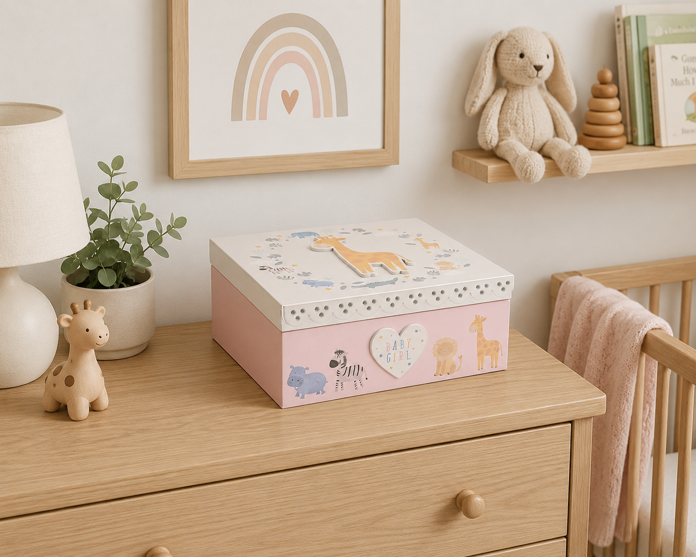 Baby Boy & Girl Keepsake Boxes H84 x W188 x D194mm