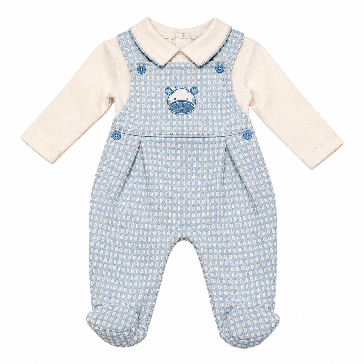 Baby Boys Giraffe 2 Piece Outfit (NB-6 Months)