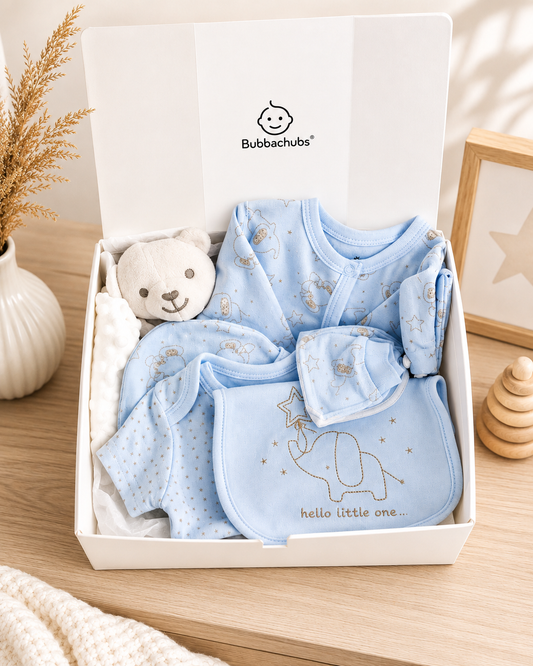 Bubbachubs Baby Boy New Arrival Gift Set 0-6 Months