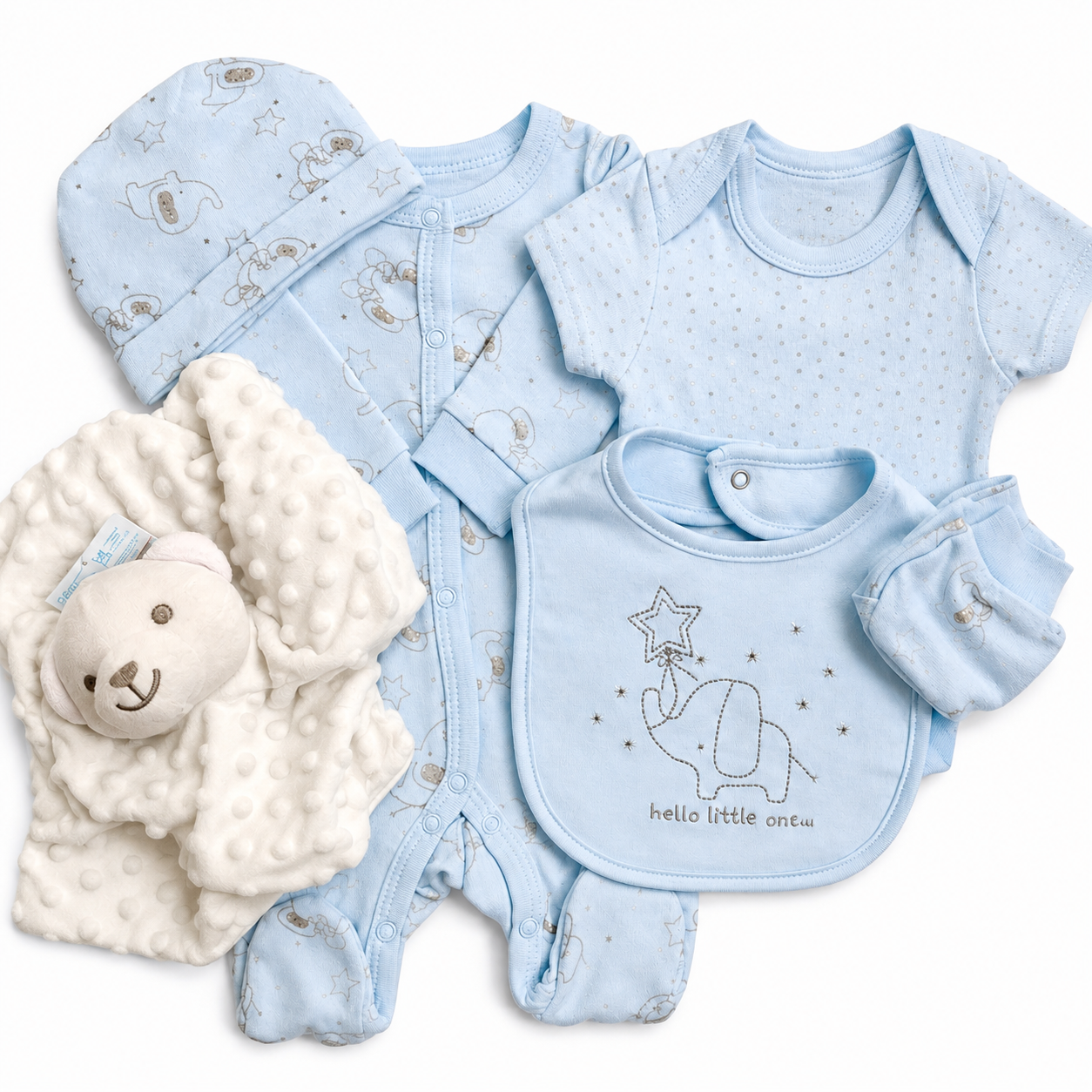 Bubbachubs Baby Boy New Arrival Gift Set 0-6 Months