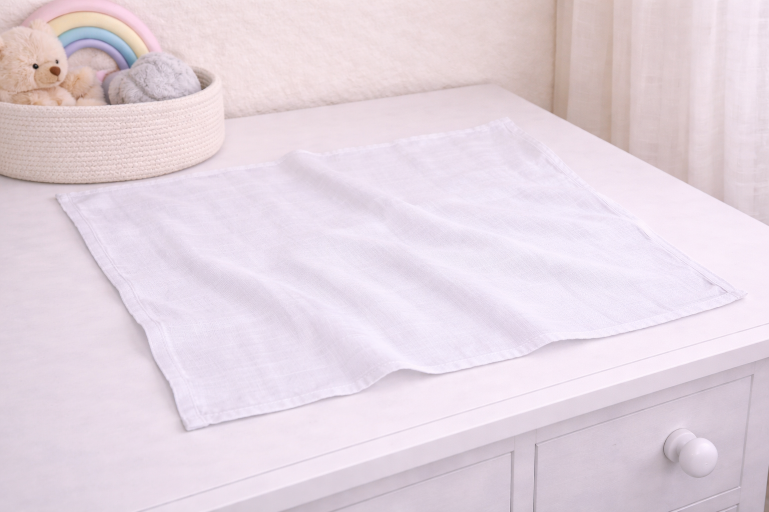 Baby Cotton Muslin Cloths 6 Pack 70x70cm