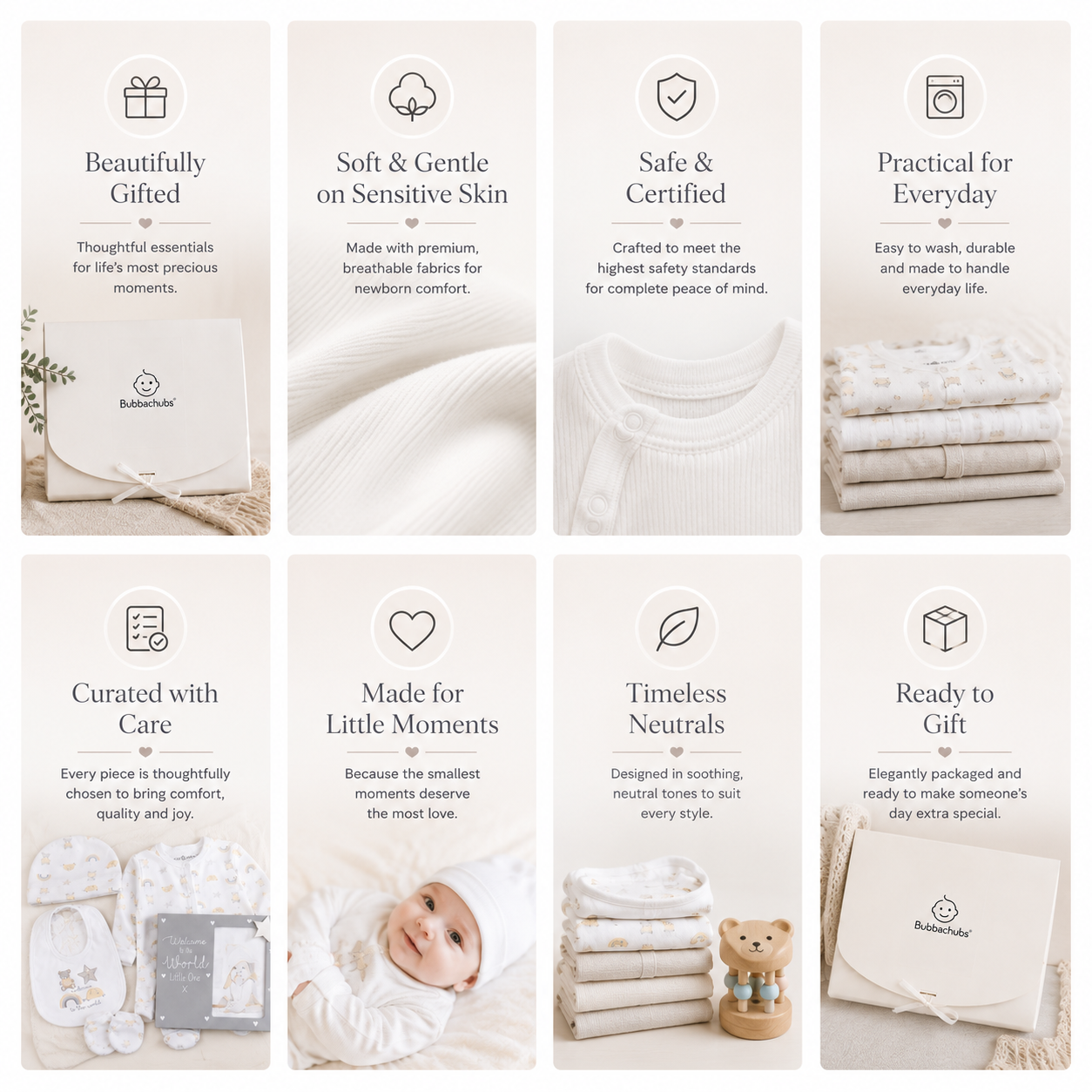 Bubbachubs Baby Boy New Arrival Gift Set 0-6 Months