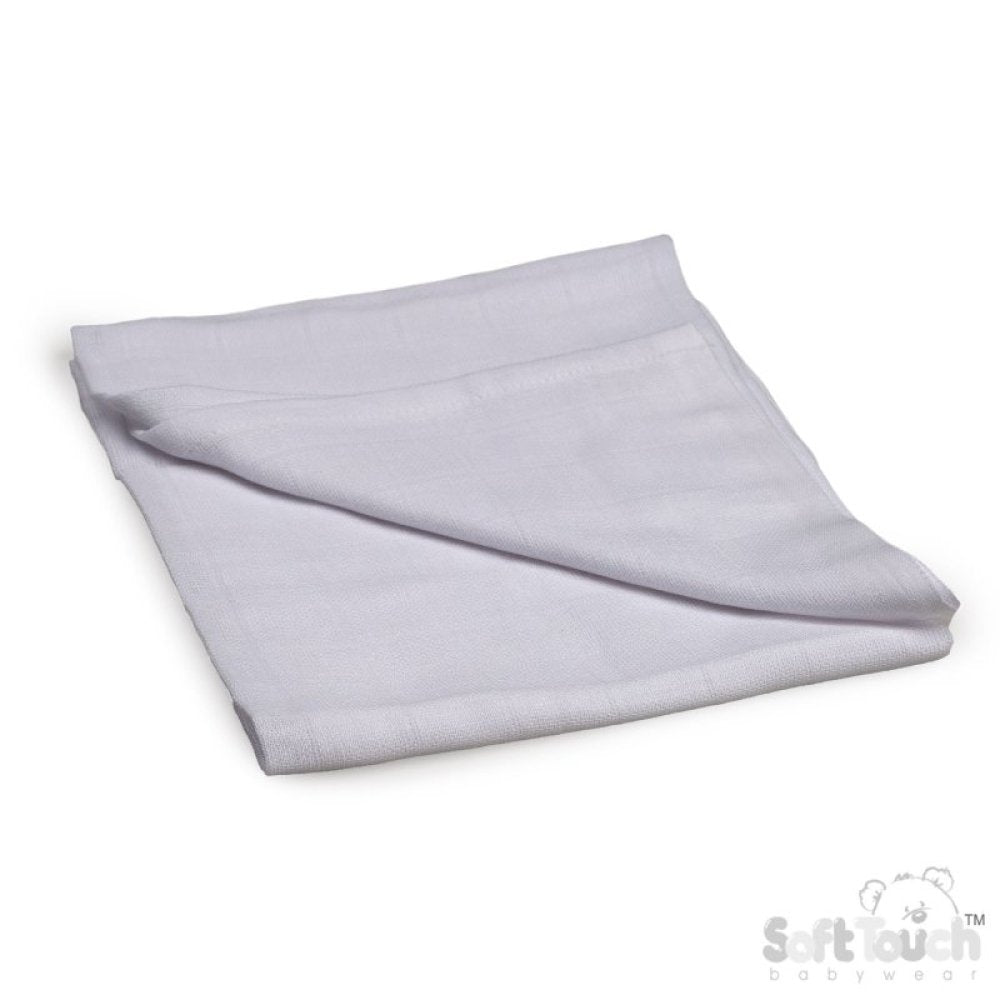 Baby Cotton Muslin Cloths 6 Pack 70x70cm