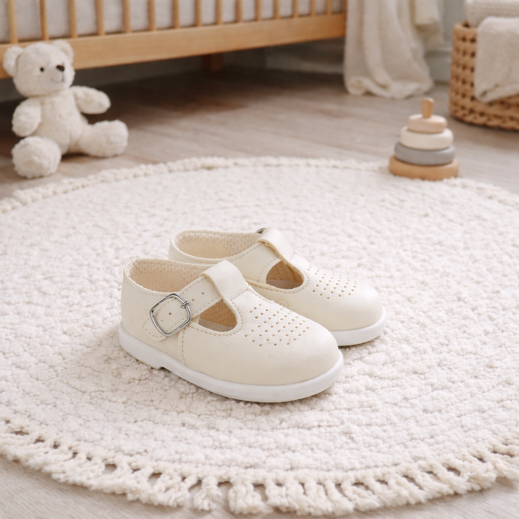Baby T-Bar First Walker Hard Sole Shoes