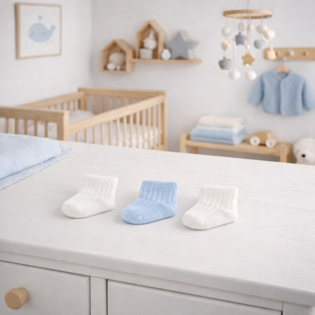 Baby Boy Cotton Socks 0-12 Months